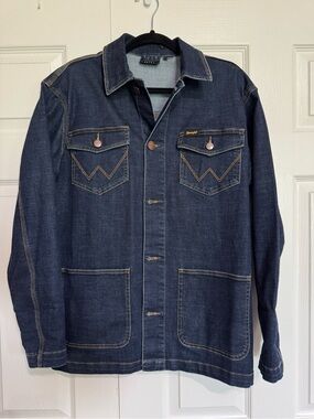 Wrangler Dark Blue Denim Work Jacket